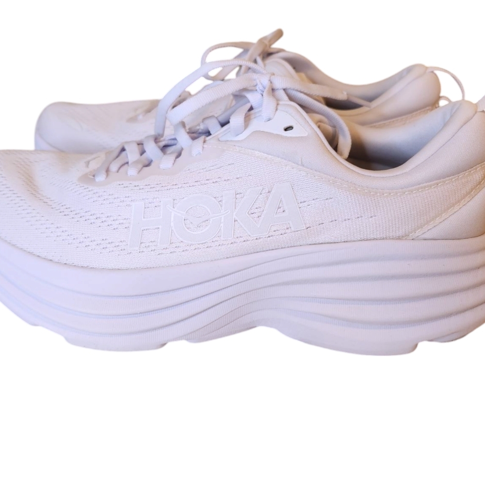 New Hoka One One Bondi 8 1127952/WWH Running Shoes Sneakers Women's Size 10B
